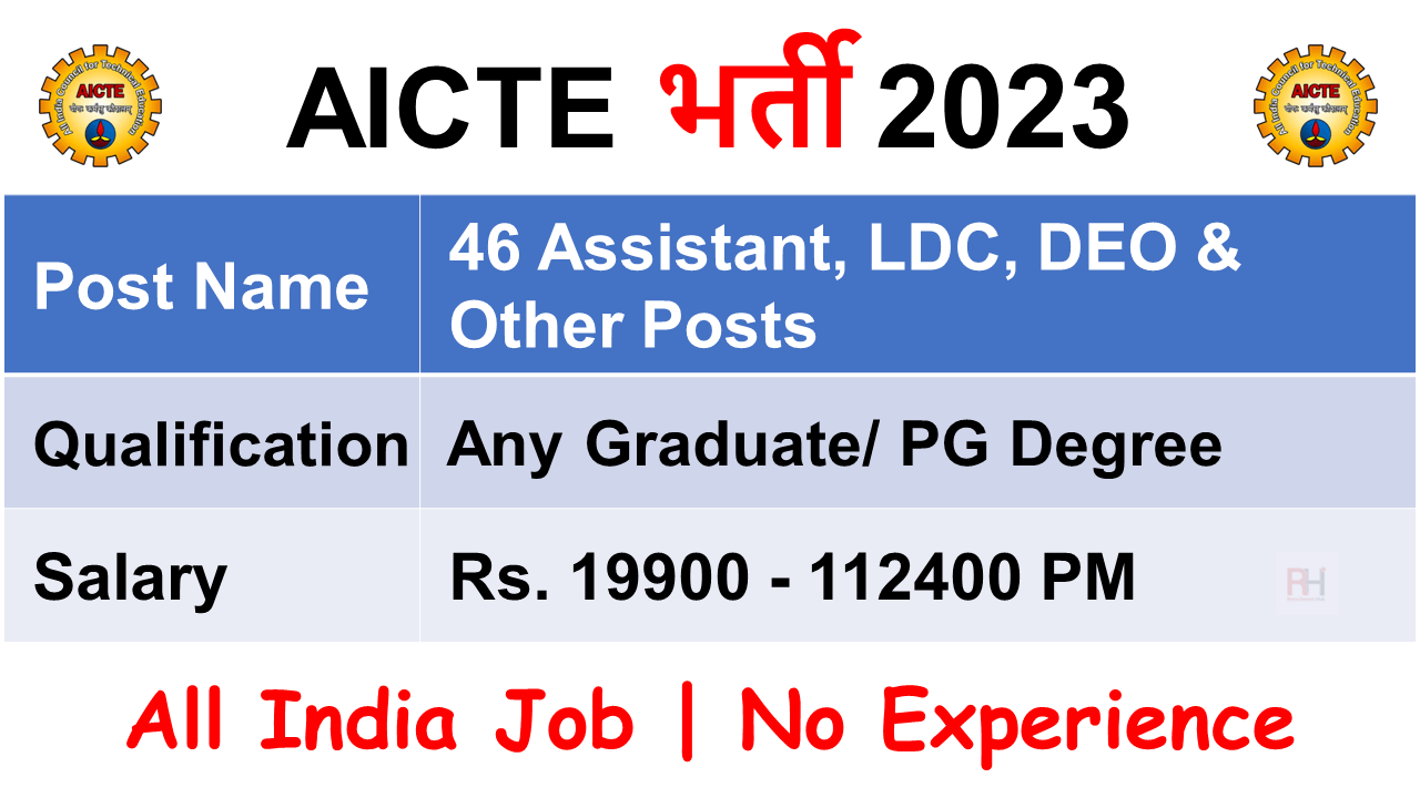 AICTE Recruitment 2023